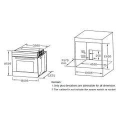 Lò nướng âm tủ Hafele HO-6T70A 538.01.441