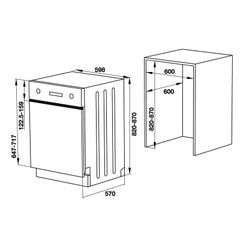 Máy rửa bát âm tủ Hafele HDW-HI60C 533.23.120