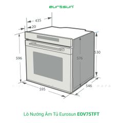 Lò nướng âm tủ Eurosun EOV75TFT