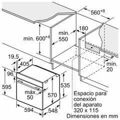 Lò nướng âm tủ Bosch HBA5360S0