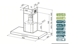 Hút mùi áp tường Faber Look