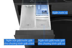 Tháp giặt sấy LG WashTower Inverter giặt 14 kg - sấy 10 kg WT1410NHB