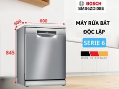 MÁY RỬA BÁT BOSCH SMS6ZDI08E serie 6 Zeolith