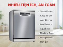 MÁY RỬA BÁT BOSCH SMS6ZDI08E serie 6 Zeolith
