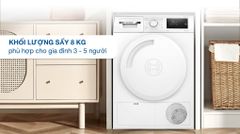Máy sấy bơm nhiệt Bosch SERIE 4 WTH83028SG