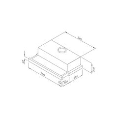 Máy hút  mùi âm tủ MH 60SMC
