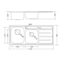Chậu inox Malloca MS 1027R New