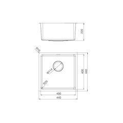 Chậu Inox Malloca  MS 6044
