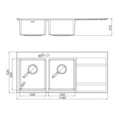 Chậu rửa Inox Malloca MS 7818