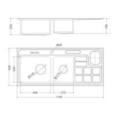 Chậu rửa inox Malloca MS 8817