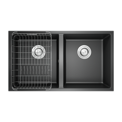 Chậu đá Konox Granite Veloci 760D Black