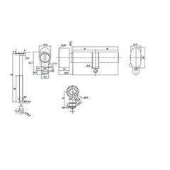 Ruột khóa Hafele 489.56.006