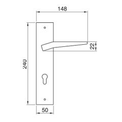 Khóa cửa Hafele 901.79.071