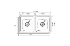 chậu rửa âm Cata CB-2
