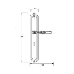 Tay nắm cửa HAFELE 901.98.097