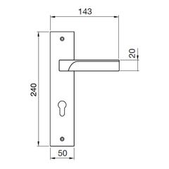 Khóa cửa Hafele 901.79.110