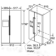 Tủ Lạnh Bosch SIDE BY SIDE KAD92HI31