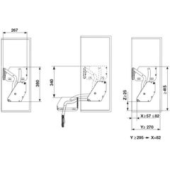 Giá nâng hạ tủ trên Hafele 504.68.915