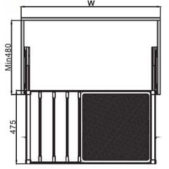 Móc treo quần Hafele 800mm