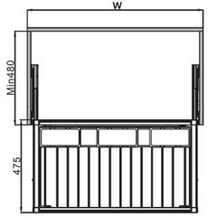 Móc treo quần Hafele 600mm