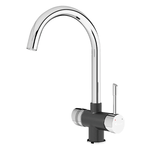 Vòi rửa bát ba đường nước konox Trim-Water Black