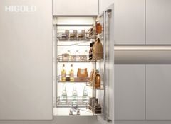 Tủ đồ khô 4 tầng cánh mở nan tròn Higold Platinum | 202274 | 600mm