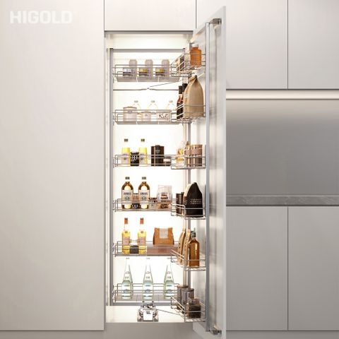 Tủ đồ khô 6 tầng cánh mở nan tròn Higold Platinum | 202276 | 600mm