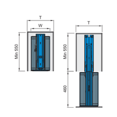 TỦ ĐỒ KHÔ GIỎ NAN TRÒN CÁNH KÉO HIGOLD 5 TẦNG 300MM 201102