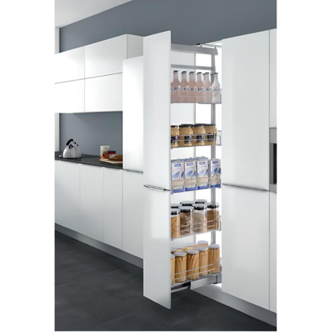 TỦ ĐỒ KHÔ GIỎ NAN TRÒN CÁNH KÉO HIGOLD 5 TẦNG 300MM 201102