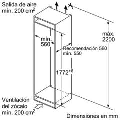 Tủ mát âm tủ BOSCH KIR81AF30