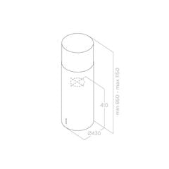 Hút Mùi Đảo Elica TUBE PRO ISLAND
