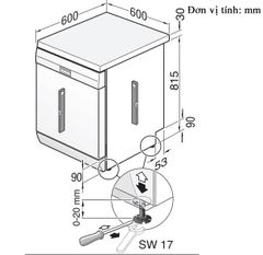 Máy rửa bát Bosch SMS6ZCI42E sấy zeolith