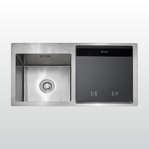 Máy rửa chén tích hợp chậu rửa Malloca  WQP6-890F4