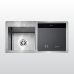 Máy rửa chén tích hợp chậu rửa Malloca  WQP6-890F4