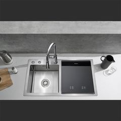 Máy rửa chén tích hợp chậu rửa Malloca  WQP6-890F4