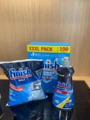 Combo FINISH TIẾT KIỆM: Muối rửa + Nước làm bóng +  Viên rửa