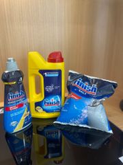 Combo FINISH TIẾT KIỆM: Muối rửa + Nước làm bóng +  Bột rửa