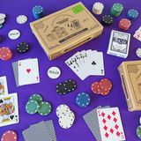  100 CHIP POKER SET - GENTLEMAN'S EMPORIUM KRAFT 