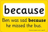  COLLINS EASY LEARNING KS1 - COMMON EXCEPTION WORDS FLASHCARDS : PREPARE FOR SCHOOL WITH EASY HOME LEARNING 