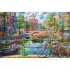  AMSTERDAM CANAL 1000 PIECE JIGSAW PUZZLE CORNER PIECE 