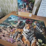  TIGER SANCTUARY 1000 PIECE JIGSAW PUZZLE CORNER PIECE 