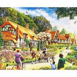  COTTAGE BANK 1000 PIECE JIGSAW PUZZLE CORNER PIECE 