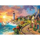  LIGHTHOUSE BY THE SEA 500 PIECE JIGSAW PUZZLE 