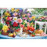  SUMMER FLOWERS 1000 PIECE JIGSAW PUZZLE CORNER PIECE 