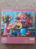  BEAUTIFUL FLOWERS 500 PIECE JIGSAW PUZZLE 