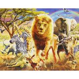  SAFARI ANIMALS 500 PIECE JIGSAW PUZZLE 