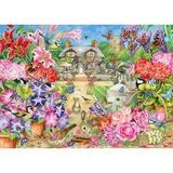  FLORAL GARDEN 1000 PIECE JIGSAW PUZZLE CORNER PIECE 