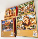  SAFARI ANIMALS 500 PIECE JIGSAW PUZZLE 