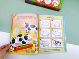 WATCH ME READ AND DRAW: ON THE FARM : A STEP-BY-STEP DRAWING & STORY BOOK - INCLUDES FLIP-OUT DRAWING PAD AND MORE THAN 30 STICKERS 