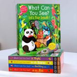  PEEP INSIDE WHAT CAN YOU SEE? SERIES 4 BOOKS COLLECTION BOX SET BY LITTLE TIGER 